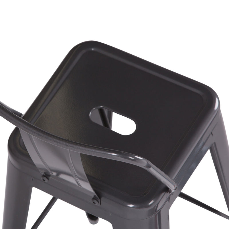 Rayne - Curved Back Metal Stool (Set of 2) - R&R Furniture Gallery (Fountain Valley, CA)