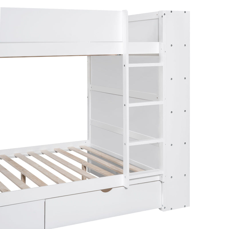 Bunk Bed With 2 Drawers And Multi Layer Cabinet - R&R Furniture Gallery (Fountain Valley, CA)
