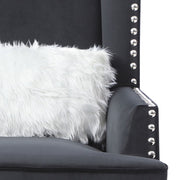 Elegant traditional arm chair by Glory Furniture featuring plush upholstery and classic design, ideal for living room decor.