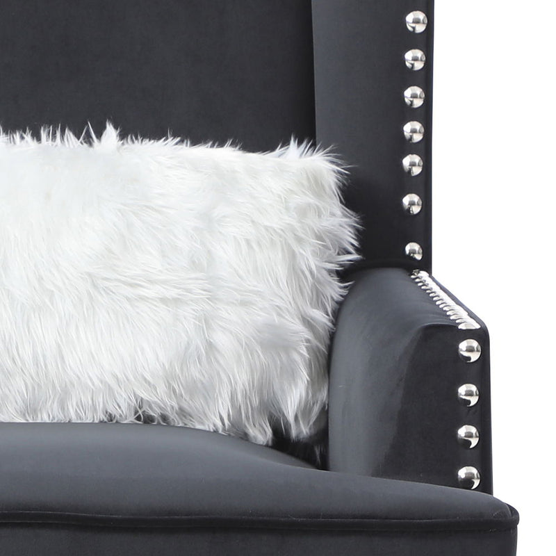 Elegant traditional arm chair by Glory Furniture featuring plush upholstery and classic design, ideal for living room decor.