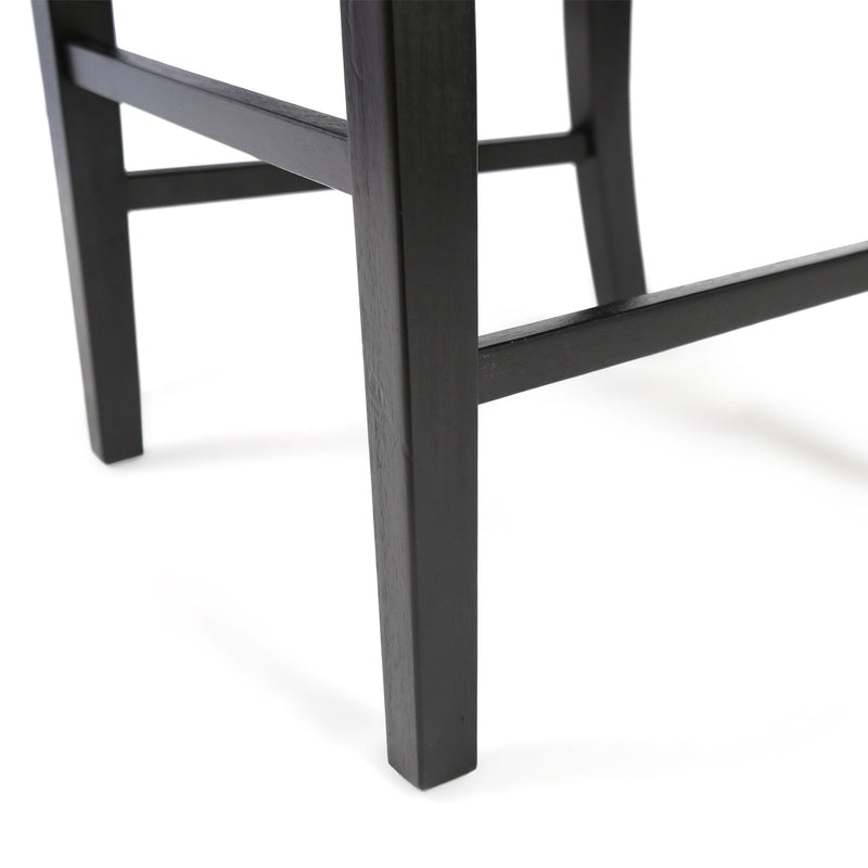 Noble House Plethora dining chairs set of 2 with X-shaped back design, wooden seats, and sturdy frame for modern dining rooms.