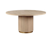 Caspian - Wide Dining Table - Oak Finish - R&R Furniture Gallery (Fountain Valley, CA)
