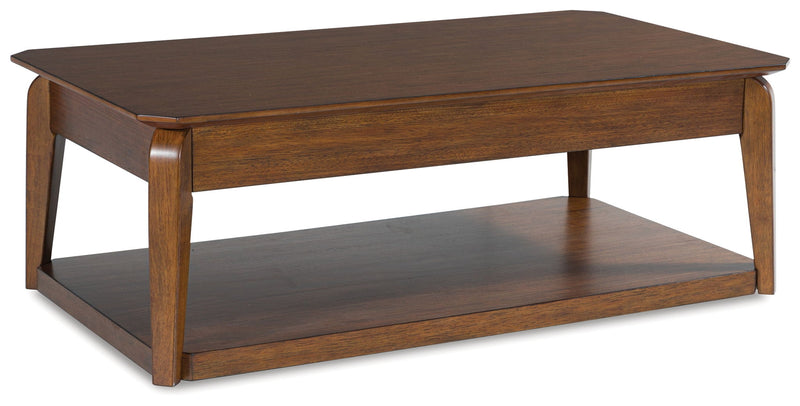 Trenmour - Rectangular Cocktail Table - Medium Brown - R&R Furniture Gallery (Fountain Valley, CA)