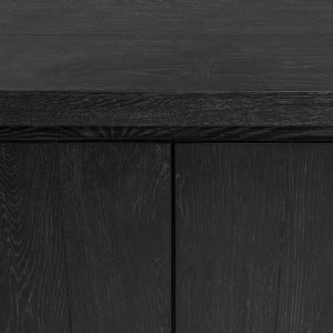 Classic Home Bristol 4-door cabinet buffet showing wooden finish, four doors, and spacious interior for storage.
