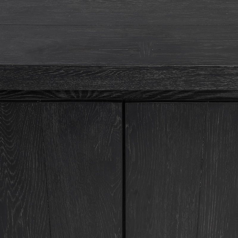 Classic Home Bristol 4-door cabinet buffet showing wooden finish, four doors, and spacious interior for storage.