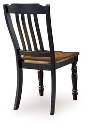 Clorazi - Dining Room Side Chair (Set of 2) - Black / Brown - R&R Furniture Gallery (Fountain Valley, CA)