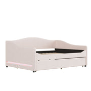 Upholstered Daybed With Light And Trundle - R&R Furniture Gallery (Fountain Valley, CA)