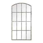 Uttermost Amiel arched ivory wall mirror with elegant frame, perfect for adding style to any room decor.
