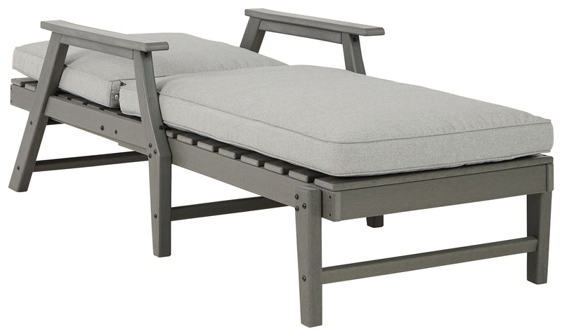 Visola - Chaise Lounge with Cushion - Gray - R&R Furniture Gallery (Fountain Valley, CA)