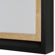 Uttermost Mystere framed contemporary black canvas art print with abstract design, modern wall decor for living spaces