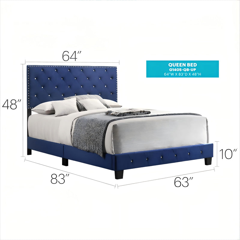 Luxurious Upholstered Bed - R&R Furniture Gallery (Fountain Valley, CA)