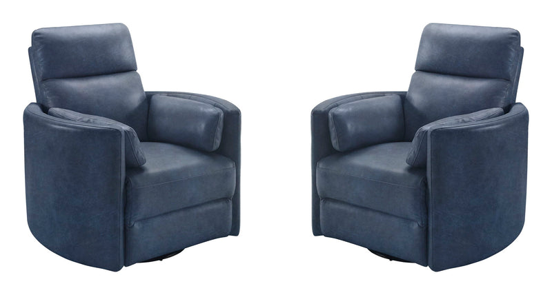 Parker Living Radius Power Swivel Glider Recliner chair set with plush upholstery and modern design, featuring a smooth swivel and recline function.