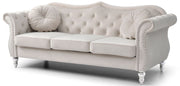 Glory Furniture Hollywood stationary sofa with plush upholstery and modern design, shown in a living room setting.