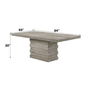 Faustine - Dining Table - Salvaged Light Oak - R&R Furniture Gallery (Fountain Valley, CA)