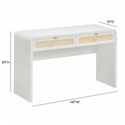 Patty - Rattan Console Desk - R&R Furniture Gallery (Fountain Valley, CA)