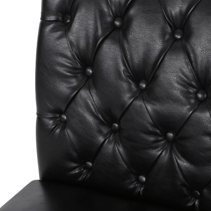 Broxton - Tuft Dining Rolltop Chairs With Button Tufted Backrest (Set of 2) - R&R Furniture Gallery (Fountain Valley, CA)