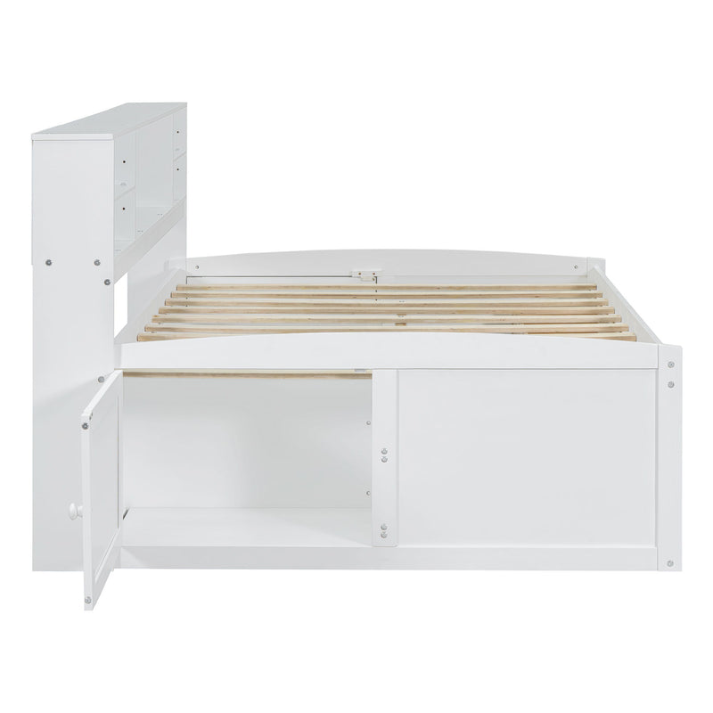 Daybed With 2 Bedside Cabinets, Upper Shelves And 4 Drawers - R&R Furniture Gallery (Fountain Valley, CA)
