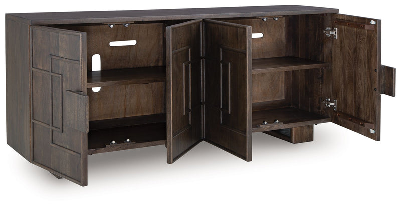Cato - Accent Cabinet - Dark Brown - R&R Furniture Gallery (Fountain Valley, CA)