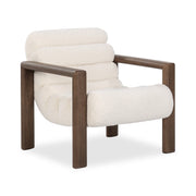 Dahlia - Accent Chair - Ivory Fleece - R&R Furniture Gallery (Fountain Valley, CA)