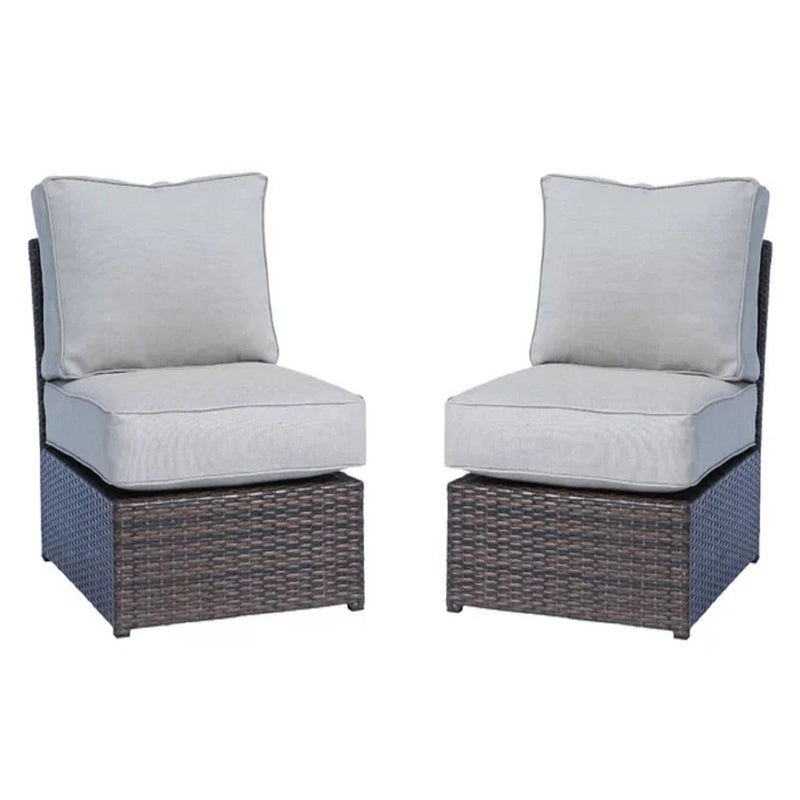 Modern Wicker Outdoor Seating Set With Cushions - R&R Furniture Gallery (Fountain Valley, CA)