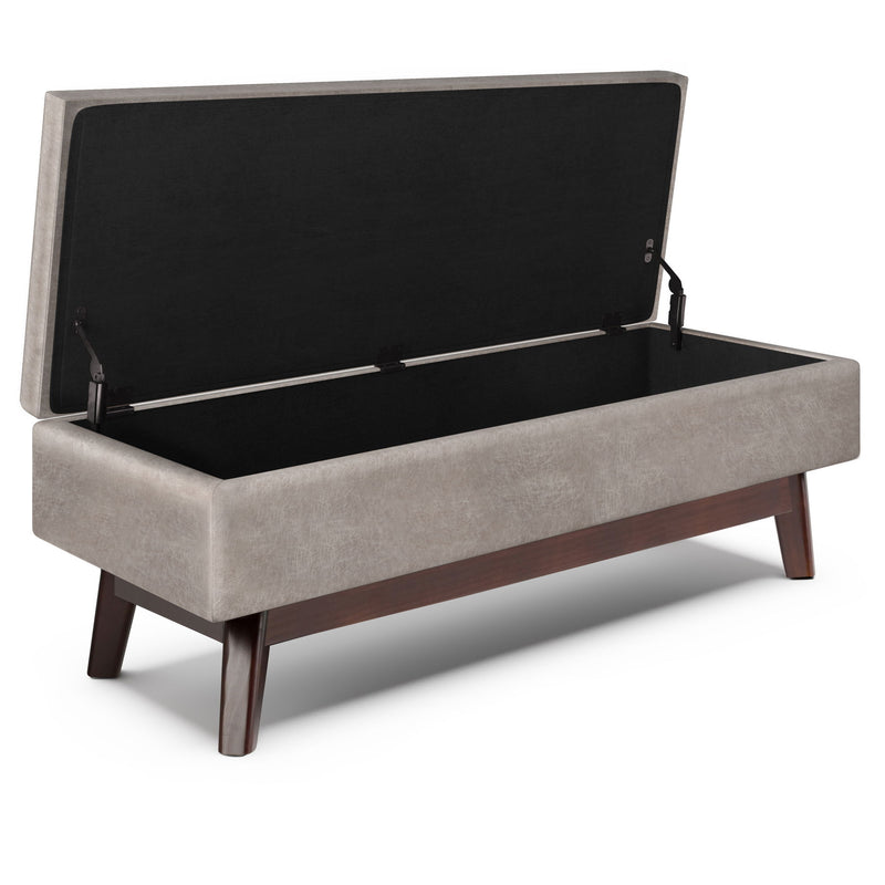 Owen - Upholstered Rectangular Storage Ottoman - R&R Furniture Gallery (Fountain Valley, CA)