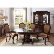 Chateau De Ville - Side Chair (Set of 2) - Fabric & Espresso - R&R Furniture Gallery (Fountain Valley, CA)