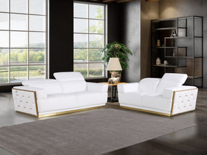 1111 - Leather Living Room Set - R&R Furniture Gallery (Fountain Valley, CA)