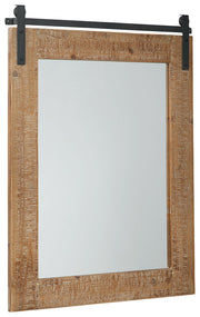 Lanie - Accent Mirror - Antique Brown - R&R Furniture Gallery (Fountain Valley, CA)
