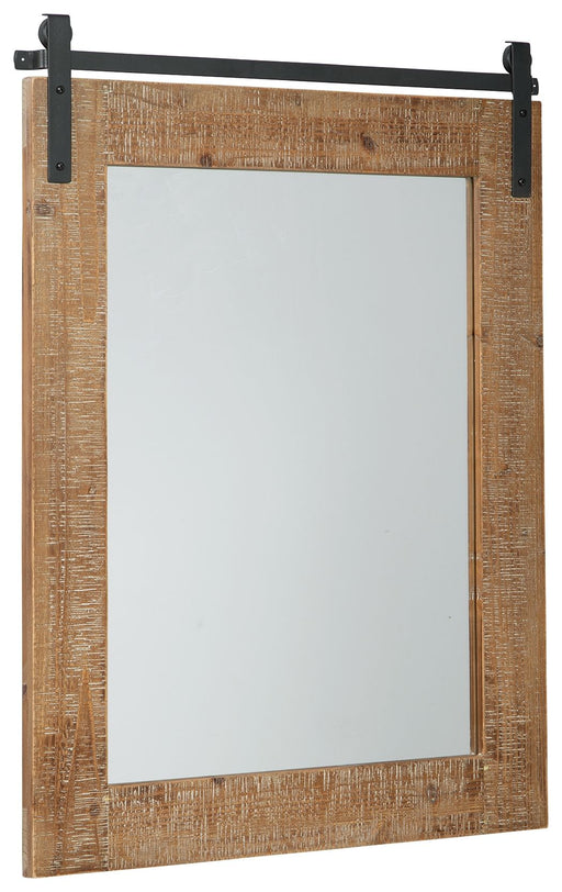 Lanie - Accent Mirror - Antique Brown - R&R Furniture Gallery (Fountain Valley, CA)
