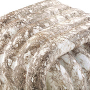 Love Knot - Faux Marble Indoor / Outdoor Accent Stool - R&R Furniture Gallery (Fountain Valley, CA)
