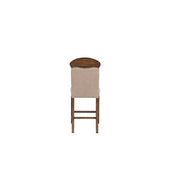 Maurice - Counter Height Chair (Set of 2) - Linen & Oak - R&R Furniture Gallery (Fountain Valley, CA)