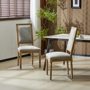 French Country Style Dining Chair With Upholstered Seating And Fluted Legs - R&R Furniture Gallery (Fountain Valley, CA)