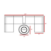 Rattan Patio Set With Comfortable Cushions And Fire Pit - R&R Furniture Gallery (Fountain Valley, CA)