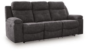 Brysonview - Reclining Sofa - Charcoal - R&R Furniture Gallery (Fountain Valley, CA)