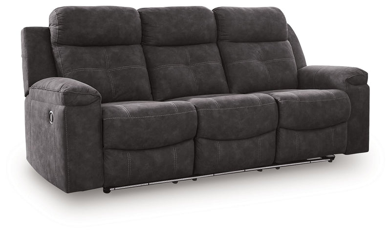 Brysonview - Reclining Sofa - Charcoal - R&R Furniture Gallery (Fountain Valley, CA)