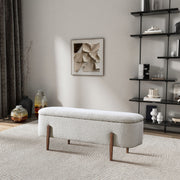Sarna - Storage Bench - Ivory - R&R Furniture Gallery (Fountain Valley, CA)
