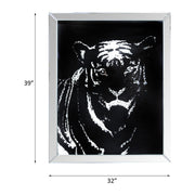 Talisha - Wall Art - Mirrored & Faux Crystal Tiger - R&R Furniture Gallery (Fountain Valley, CA)