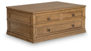 Sharlance - Lift Top Cocktail Table - Light Brown - R&R Furniture Gallery (Fountain Valley, CA)