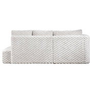 Manya - Sectional Sofa - Ivory Corduroy - R&R Furniture Gallery (Fountain Valley, CA)