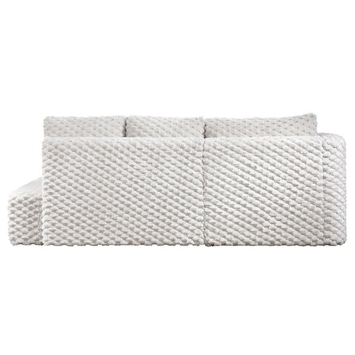 Manya - Sectional Sofa - Ivory Corduroy - R&R Furniture Gallery (Fountain Valley, CA)