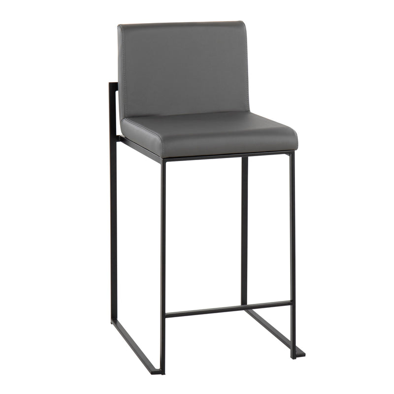 Lumi Source Fuji modern high-back counter stool with sleek design and contemporary style, perfect for stylish kitchen or bar area.