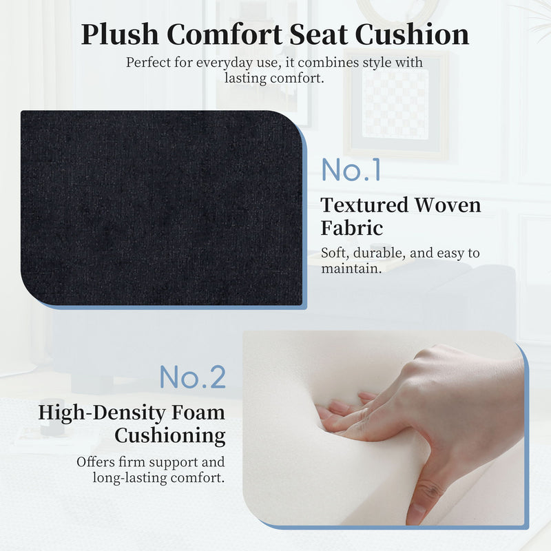 Noble House textured fabric ottoman bench with hinged lid, rectangular design, soft upholstery, and sturdy wooden legs.