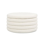 Fuji - Oversized Round Storage Ottoman - R&R Furniture Gallery (Fountain Valley, CA)