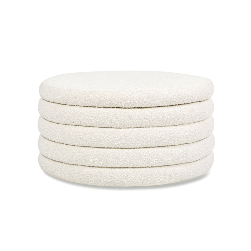 Fuji - Oversized Round Storage Ottoman - R&R Furniture Gallery (Fountain Valley, CA)