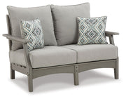 Visola - Loveseat w/Cushion - Gray - R&R Furniture Gallery (Fountain Valley, CA)