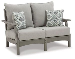 Visola - Loveseat w/Cushion - Gray - R&R Furniture Gallery (Fountain Valley, CA)