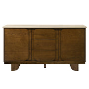 Kasha - Server With Marble Top Top - Vintage Oak - R&R Furniture Gallery (Fountain Valley, CA)