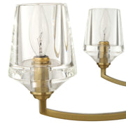 Uttermost Barcelona 6-light brass chandelier with gold finish, featuring elegant design and modern chandelier style.