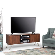 Hunter - TV Media Stand - Umber Brown Stain - R&R Furniture Gallery (Fountain Valley, CA)