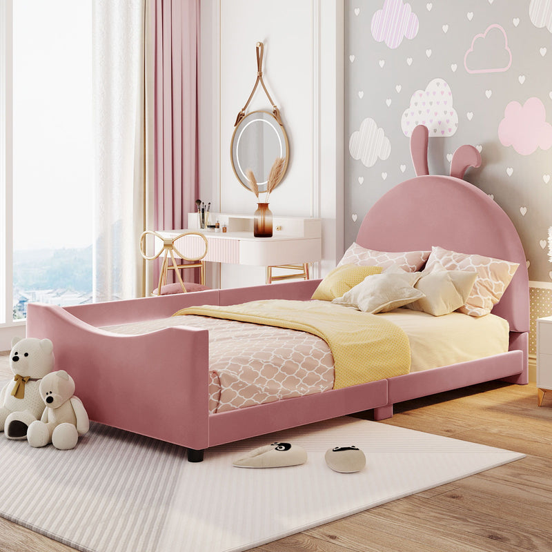 Upholstered Daybed With Rabbit Ear Shaped Headboard - R&R Furniture Gallery (Fountain Valley, CA)